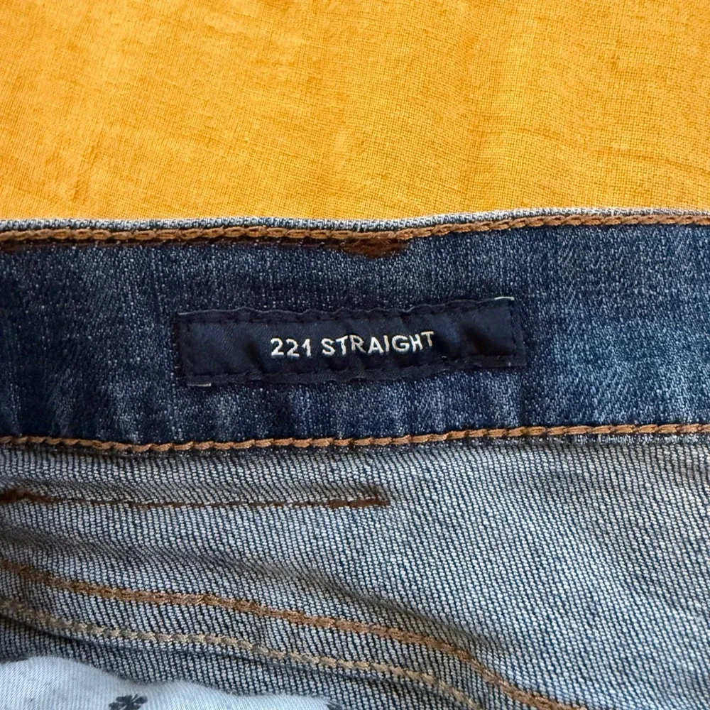 Lucky‎ Brand 221 Straight Mens Blue Denim Jeans 38x30 Medium Wash Stretch